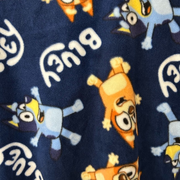 Bluey Adult Quarter Snap Polar Fleece Bingo Pullover Jacket NEW - Picture 4 of 5